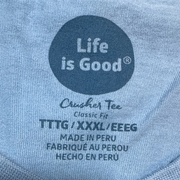 Life Is Good Light Blue Micro Bear Long Sleeve Tee - Picture 10 of 14